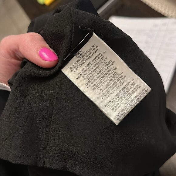 BCBGeneration Black Pleated Open Back Side Slit Maxi Dress - Picture 12 of 13